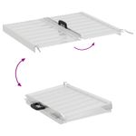 Auto si Moto - Remorci si platforme auto - Rampa pentru scaun cu rotile Argintiu 62 x 73 x 5 cm Aluminiu - Infinity.ro