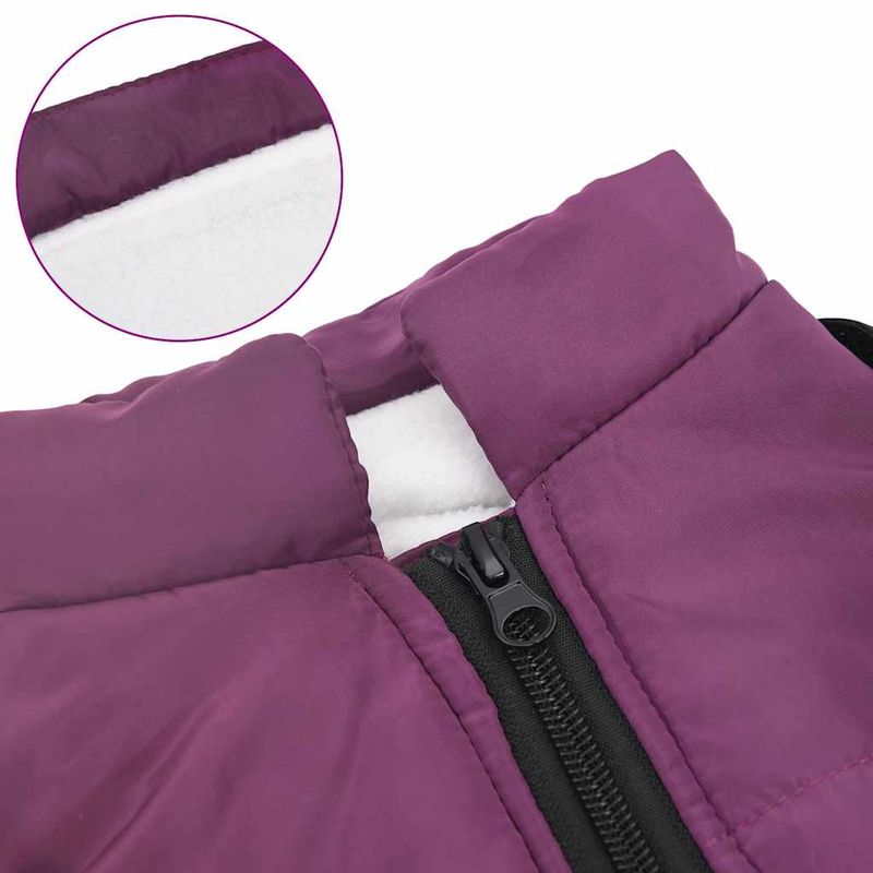 Petshop - Articole imbracaminte - Haine animale - Haina pentru Caini cu ham Violet M Fleece si poliester - Infinity.ro