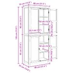 Casa si Gradina - Mobilier - Dulapuri si sifoniere - Dulapuri - Set de Mobilier pentru Depozitare cu usa Maro Lemn compozit - Infinity.ro