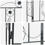 Casa si Gradina - Gradina si terasa - Decoratiuni exterior - Arcade - Arc de Gradina Simplu Negru - Infinity.ro