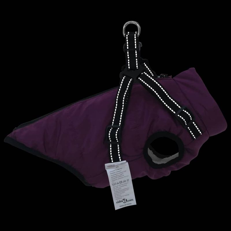 Petshop - Articole imbracaminte - Haine animale - Haina pentru Caini cu ham Violet M Fleece si poliester - Infinity.ro