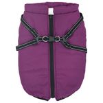 Petshop - Articole imbracaminte - Haine animale - Haina pentru Caini cu ham Violet 5XL Fleece si poliester - Infinity.ro