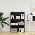 Casa si Gradina - Mobilier - Biblioteci si rafturi - Biblioteci - Raft pentru carti Stejar Negru 60 x 30 x 76.5 cm Lemn compozit - Infinity.ro