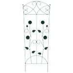 Casa si Gradina - Gradina si terasa - Garduri, panouri si accesorii - Gard de Gradina Spalier 3 pcs Verde 112 x 40 cm Otel - Infinity.ro