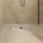 Casa si Gradina - Constructii - Materiale constructii - Sisteme de scurgere - Scurgere de dus 2 in 1 cu sifon 360° Argintiu 60 cm - Infinity.ro