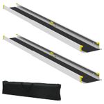 Auto si Moto - Remorci si platforme auto - Rampa pentru scaun cu rotile 2 pcs Negru 184,5 x 18,5 x 5 cm - Infinity.ro