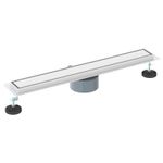 Casa si Gradina - Constructii - Materiale constructii - Sisteme de scurgere - Scurgere de dus 2 in 1 cu sifon 360° Argintiu 60 cm - Infinity.ro
