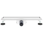 Casa si Gradina - Constructii - Materiale constructii - Sisteme de scurgere - Drenaj pentru dus cu capac din sticla Argintiu 50 cm - Infinity.ro
