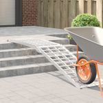 Auto si Moto - Remorci si platforme auto - Rampa de Incarcare Argintiu 230 x 44 x 13 cm Aluminiu - Infinity.ro