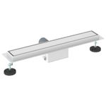 Casa si Gradina - Constructii - Materiale constructii - Sisteme de scurgere - Drenaj pentru dus cu capac din sticla Argintiu 50 cm - Infinity.ro