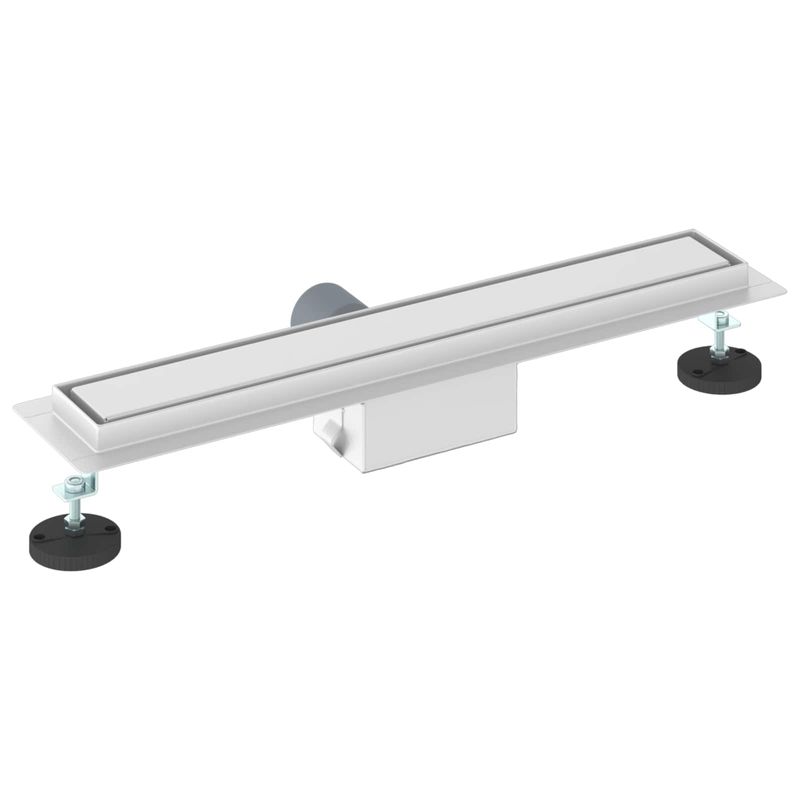 Casa si Gradina - Constructii - Materiale constructii - Sisteme de scurgere - Drenaj pentru dus cu capac din sticla Argintiu 50 cm - Infinity.ro