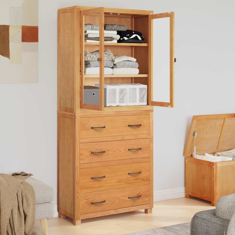 Casa si Gradina - Mobilier - Dulapuri si sifoniere - Dulapuri - Set de Mobilier pentru Depozitare cu sertar Maro Lemn compozit - Infinity.ro