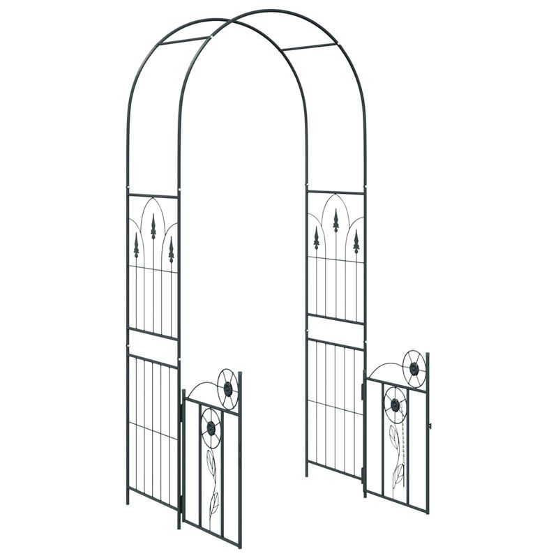 Casa si Gradina - Gradina si terasa - Decoratiuni exterior - Arcade - Arc de Gradina Simplu Negru 102 x 50 x 218 cm - Infinity.ro