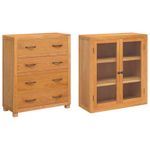 Casa si Gradina - Mobilier - Dulapuri si sifoniere - Dulapuri - Set de Mobilier pentru Depozitare cu sertar Maro Lemn compozit - Infinity.ro