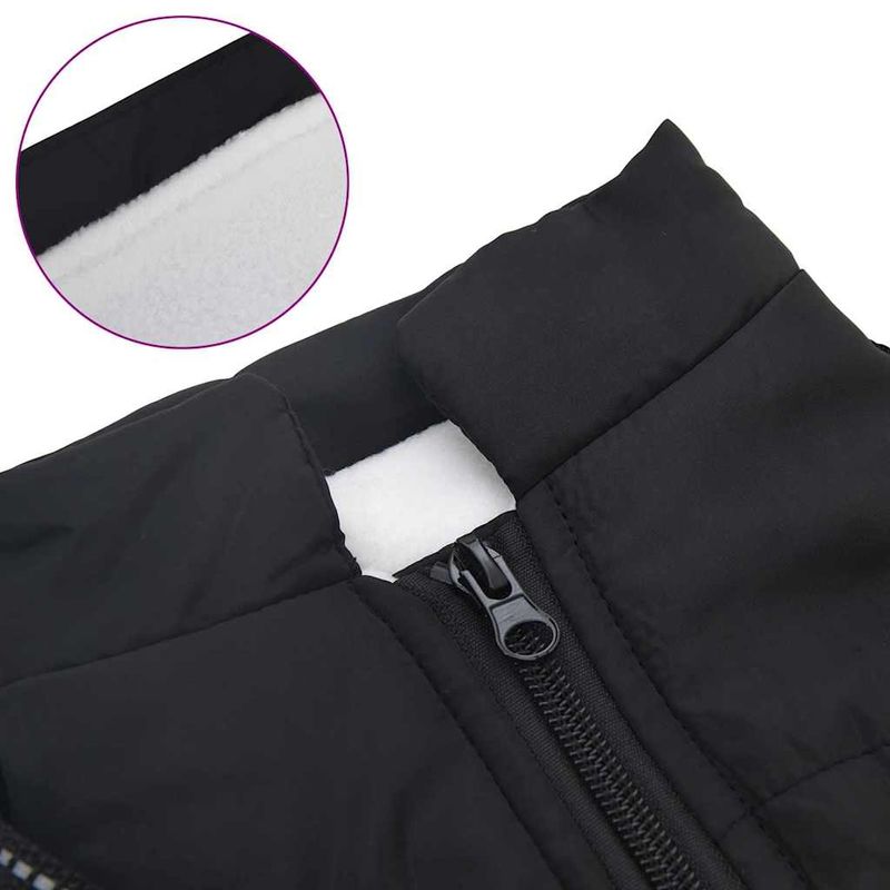Petshop - Articole imbracaminte - Haine animale - Haina pentru Caini cu ham Negru M Fleece si poliester - Infinity.ro