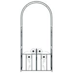 Casa si Gradina - Gradina si terasa - Decoratiuni exterior - Arcade - Arc de Gradina Simplu Negru 102 x 50 x 218 cm - Infinity.ro