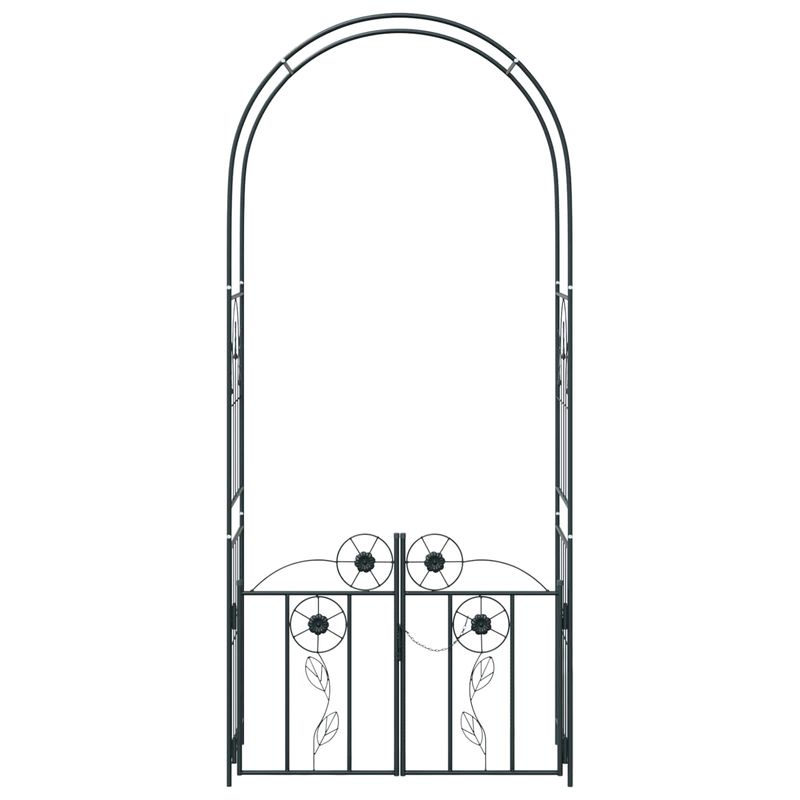 Casa si Gradina - Gradina si terasa - Decoratiuni exterior - Arcade - Arc de Gradina Simplu Negru 102 x 50 x 218 cm - Infinity.ro