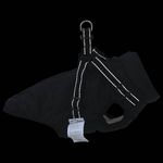 Petshop - Articole imbracaminte - Haine animale - Haina pentru Caini cu ham Negru M Fleece si poliester - Infinity.ro