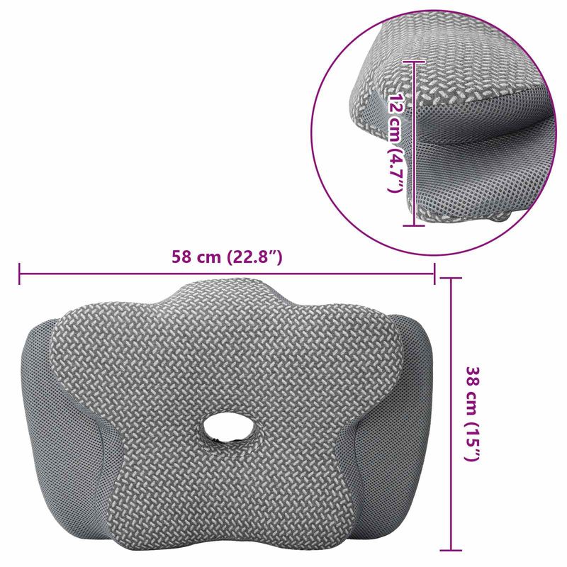 Casa si Gradina - Textile si covoare - Perne si pilote - Perne - Perna cu perna Gri 60 x 37 x 13 cm Poliester - Infinity.ro