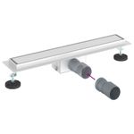 Casa si Gradina - Constructii - Materiale constructii - Sisteme de scurgere - Drenaj pentru dus cu capac din sticla Argintiu 50 cm - Infinity.ro