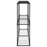 Casa si Gradina - Gradinarit si plante - Plante si ghivece - Ghivece si suporturi - Stand pentru plante cu 3 niveluri Negru 200 x 32 x 104 cm Otel - Infinity.ro