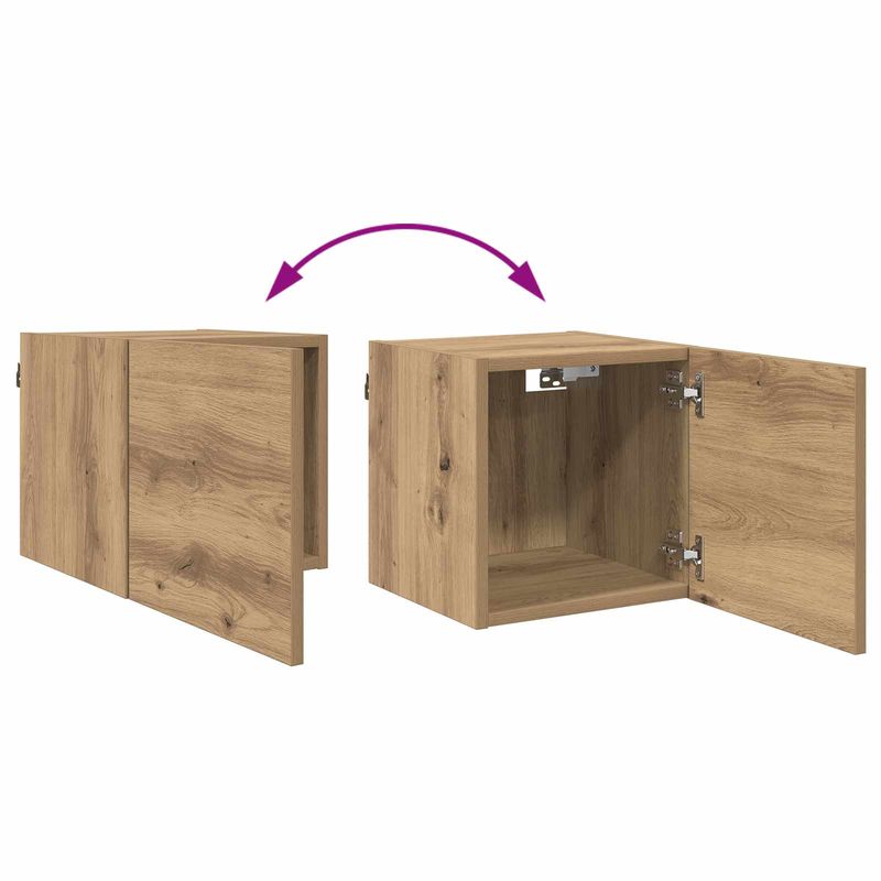 Casa si Gradina - Mobilier - Comode si corpuri - Comode - Cabinet TV Stejar Artizanal 30,5 x 30 x 30 cm Lemn compozit - Infinity.ro