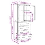 Casa si Gradina - Mobilier - Dulapuri si sifoniere - Dulapuri - Set de Mobilier pentru Depozitare cu sertar Maro Lemn compozit - Infinity.ro