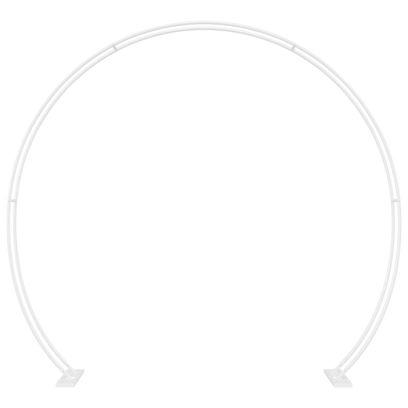 Casa si Gradina - Gradina si terasa - Decoratiuni exterior - Arcade - Arc de nunta Alb 223 x 45 x 201 cm Otel - Infinity.ro