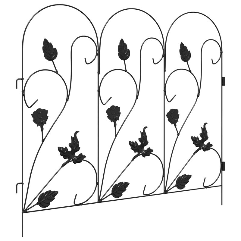 Casa si Gradina - Gradina si terasa - Garduri, panouri si accesorii - Gard de Gradina Spalier Negru - Infinity.ro