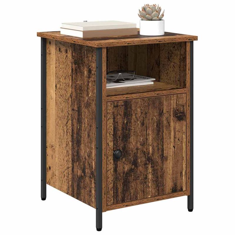 Casa si Gradina - Mobilier - Comode si corpuri - Noptiere - Noptiera Lemn vechi 40 x 42 x 60 cm Lemn compozit - Infinity.ro