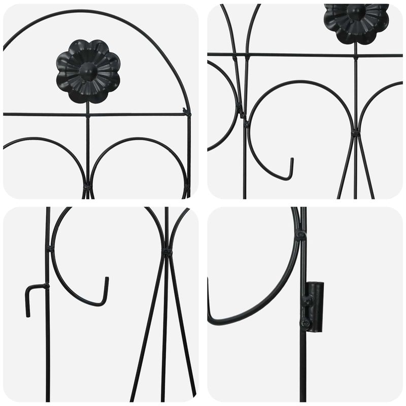 Casa si Gradina - Gradina si terasa - Garduri, panouri si accesorii - Gard de Gradina Spalier Negru - Infinity.ro