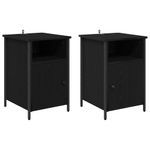 Casa si Gradina - Mobilier - Comode si corpuri - Noptiere - Noptiera 2 pcs Stejar Negru 40 x 42 x 60 cm - Infinity.ro