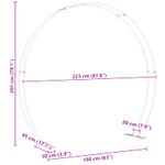 Casa si Gradina - Gradina si terasa - Decoratiuni exterior - Arcade - Arc de nunta Alb 223 x 45 x 201 cm Otel - Infinity.ro