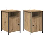 Casa si Gradina - Mobilier - Comode si corpuri - Noptiere - Noptiera 2 pcs Stejar Artizanal 40 x 42 x 60 cm - Infinity.ro