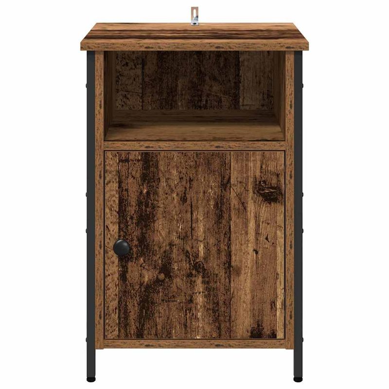 Casa si Gradina - Mobilier - Comode si corpuri - Noptiere - Noptiera Lemn vechi 40 x 42 x 60 cm Lemn compozit - Infinity.ro