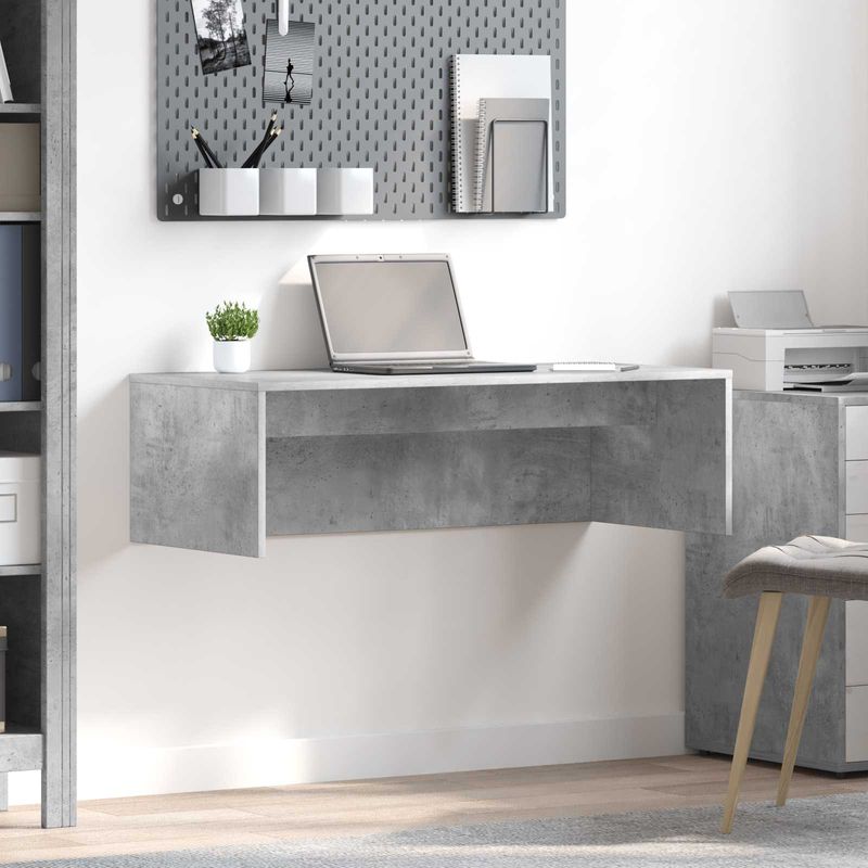 Casa si Gradina - Mobilier - Mese si birouri - Birouri - Birou montat pe perete Pe perete Gri din beton 100 x 45 x 30 cm - Infinity.ro