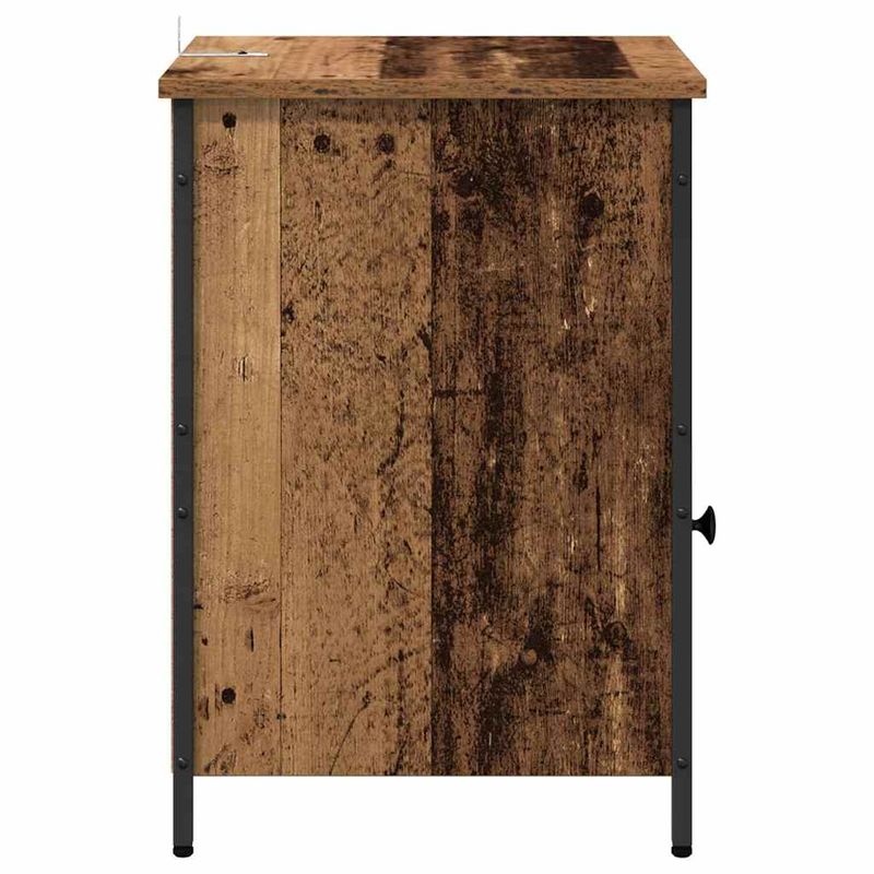 Casa si Gradina - Mobilier - Comode si corpuri - Noptiere - Noptiera Lemn vechi 40 x 42 x 60 cm Lemn compozit - Infinity.ro