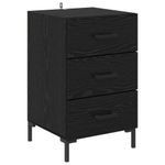 Casa si Gradina - Mobilier - Comode si corpuri - Noptiere - Noptiera Stejar Negru 40 x 40 x 66 cm Lemn compozit - Infinity.ro