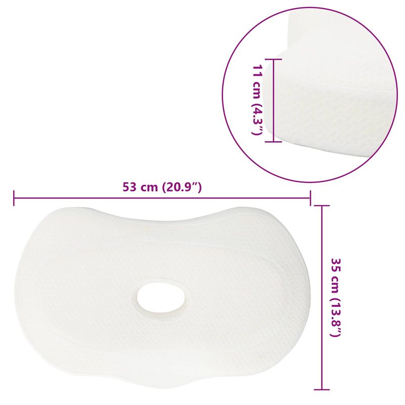 Casa si Gradina - Textile si covoare - Perne si pilote - Perne - Perna cu perna Alb 55 x 36 x 10 cm Poliester - Infinity.ro