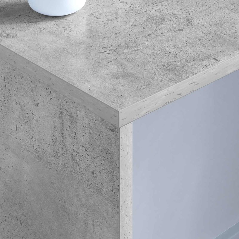 Casa si Gradina - Mobilier - Mese si birouri - Birouri - Birou montat pe perete Pe perete Gri din beton 100 x 45 x 30 cm - Infinity.ro