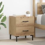 Casa si Gradina - Mobilier - Comode si corpuri - Noptiere - Noptiera 2 pcs Stejar Artizanal 40 x 35 x 47,5 cm - Infinity.ro