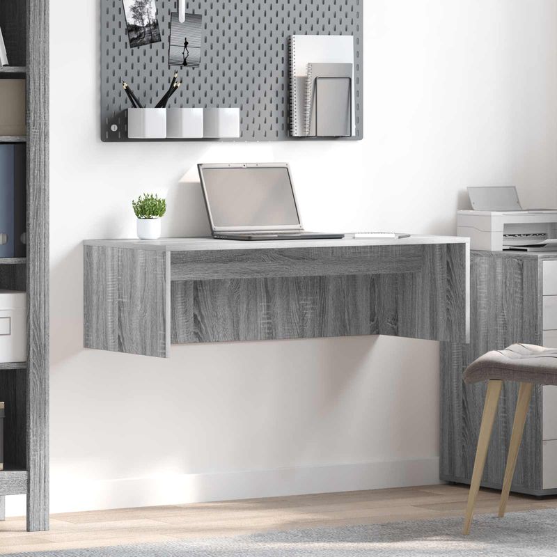 Casa si Gradina - Mobilier - Mese si birouri - Birouri - Birou montat pe perete Pe perete Gri Sonoma 100 x 45 x 30 cm - Infinity.ro