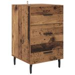 Casa si Gradina - Mobilier - Comode si corpuri - Noptiere - Noptiera Lemn vechi 40 x 40 x 66 cm Lemn compozit - Infinity.ro