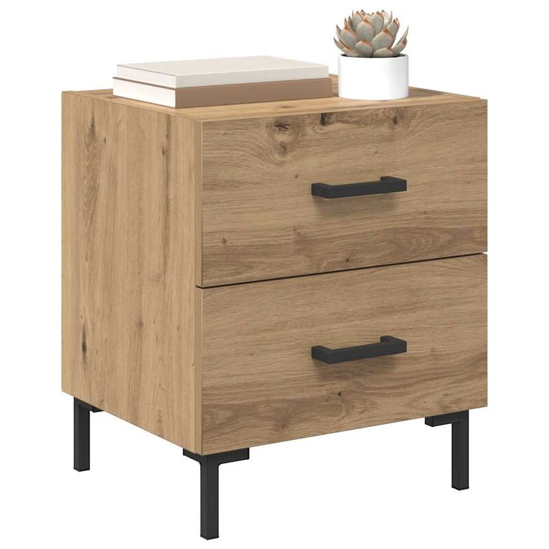 Casa si Gradina - Mobilier - Comode si corpuri - Noptiere - Noptiera 2 pcs Stejar Artizanal 40 x 35 x 47,5 cm - Infinity.ro