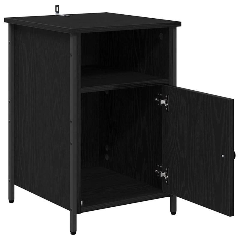 Casa si Gradina - Mobilier - Comode si corpuri - Noptiere - Noptiera Stejar Negru 40 x 42 x 60 cm Lemn compozit - Infinity.ro