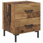 Casa si Gradina - Mobilier - Comode si corpuri - Noptiere - Noptiera cu sertar 2 pcs Lemn vechi 40 x 35 x 47,5 cm - Infinity.ro