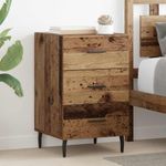 Casa si Gradina - Mobilier - Comode si corpuri - Noptiere - Noptiera Lemn vechi 40 x 40 x 66 cm Lemn compozit - Infinity.ro