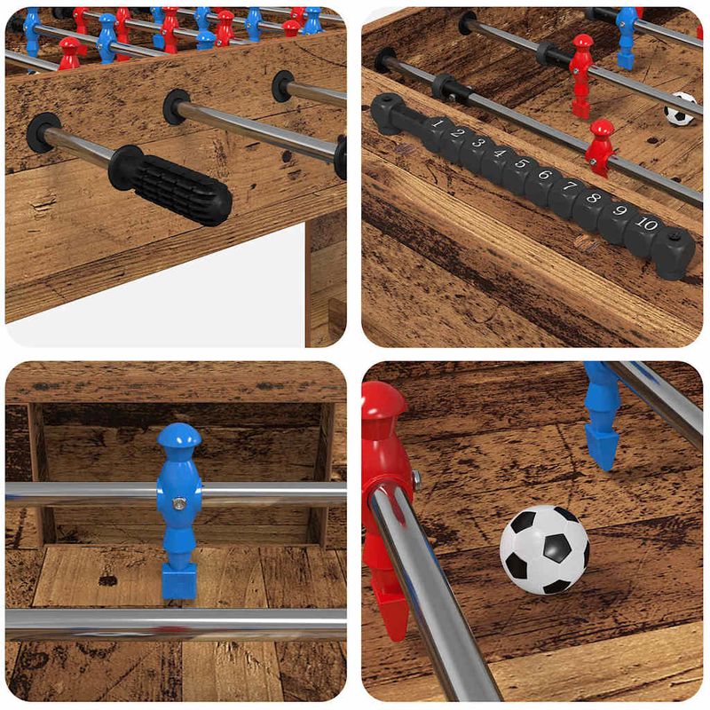 Sport si Outdoor - Alte sporturi - Mese fusball - Masa de Foosball Lemn vechi 125 x 60,5 x 80 cm Lemn compozit - Infinity.ro
