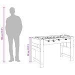 Sport si Outdoor - Alte sporturi - Mese fusball - Masa de Foosball Lemn vechi 125 x 60,5 x 80 cm Lemn compozit - Infinity.ro