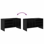 Casa si Gradina - Mobilier - Dulapuri si sifoniere - Dulapuri - Dulap pentru discuri de vinil Stejar Negru 78,5 x 35 x 45 cm - Infinity.ro